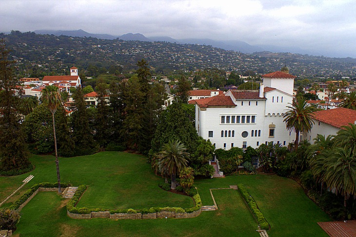 View of Santa Barbara from the top of Court House